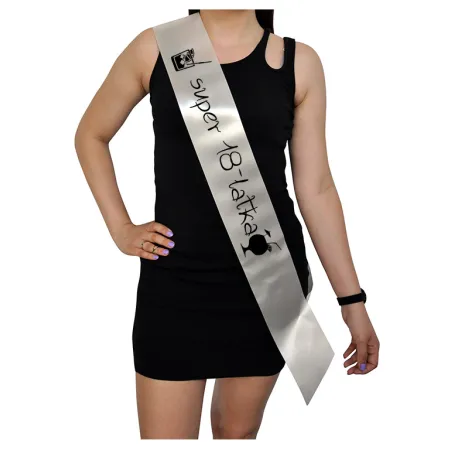 Szarfa ECRU Osiemnastka Super 18-latka